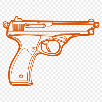 A detailed illustration of a firearm with various parts labeled.