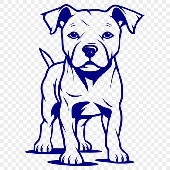 Artistic Standing Puppy Clipart