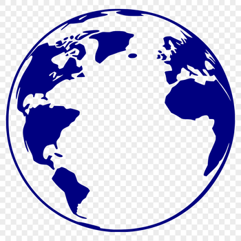 A detailed illustration of the planet Earth in various formats available for digital design, including vector art.