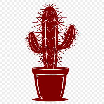 Free Unique Cactus Digital Drawing