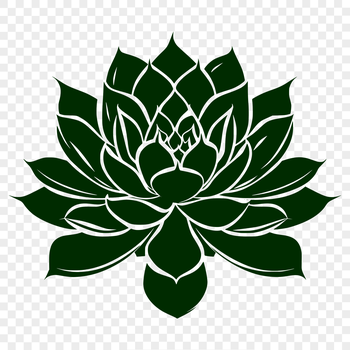 A stylized illustration of a succulent plant, suitable for gardening projects and decorative designs.