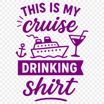 Vector quote about cruise vacation with a playful design suitable for cutting machine stencils or laser cutting projects.