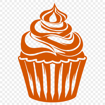 Artistic Cupcake - Laser SVG