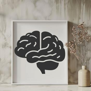 Artistic Brain Decal