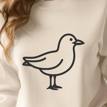 Sea Gull In SVG, PNG, PDF And DXF Formats