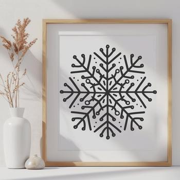 Beautiful Snowflake In SVG Format