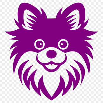 A small, fluffy dog breed with a distinctive head shape.