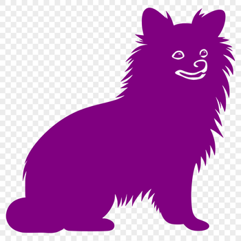 Beautiful Sitting Pomeranian PNG