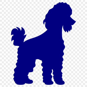 Artistic Standing Poodle SVG