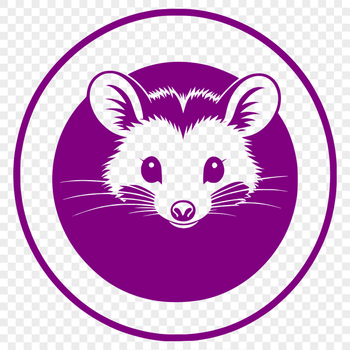 Wild animal illustration of a Possum in vector format.