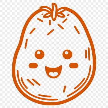A simple vector illustration of a potato, ideal for graphic design and digital art projects.