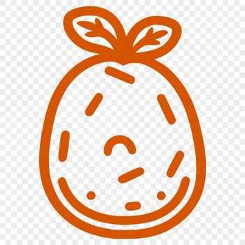 A simple illustration of a potato, ideal for printing or digital use as a vector graphic.