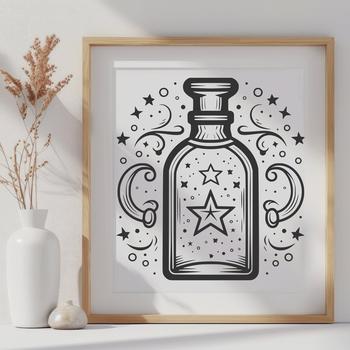 Free Unique Potion Bottle Drawing