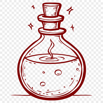 Free Beautiful Potion Bottle Decal