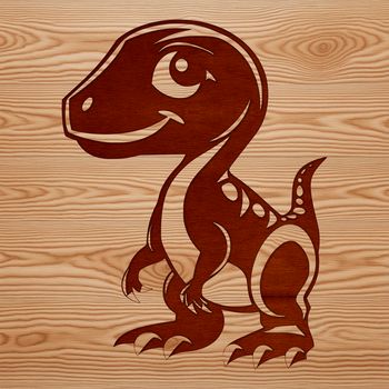 A prehistoric dinosaur illustration in vector format, suitable for various cutting machines and graphic design software.