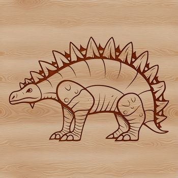 A prehistoric dinosaur illustration for digital crafting, perfect for Cricut cutting machines and vector design projects.