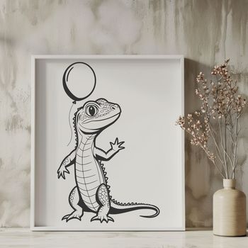 A digital illustration of a small reptile, commonly found in warm climates.