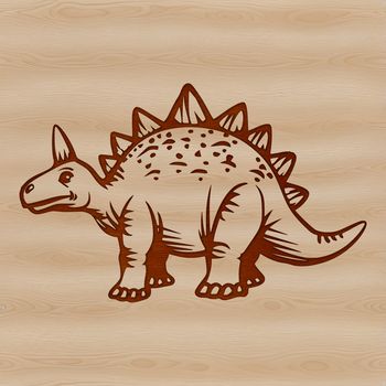 SVG graphics of a dinosaur with scaly skin and spikes.