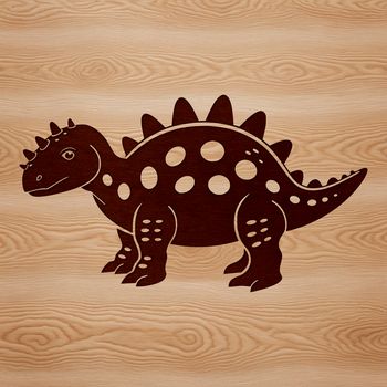 Vector art of a dinosaur for use in graphic design and cutting crafts with tools like Cricut or laser cutter.
