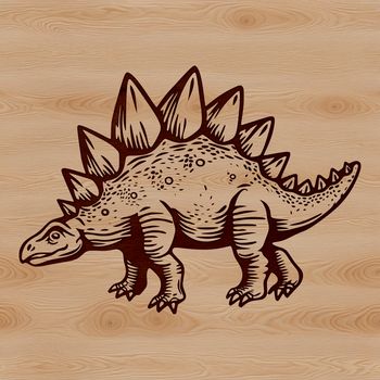 Illustration of a large, ancient dinosaur species in vector format.