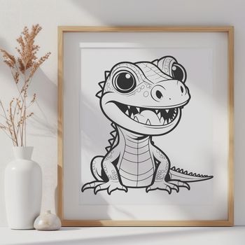 A colorful illustration of a lizard in a natural environment, suitable for vector graphics and digital design projects.