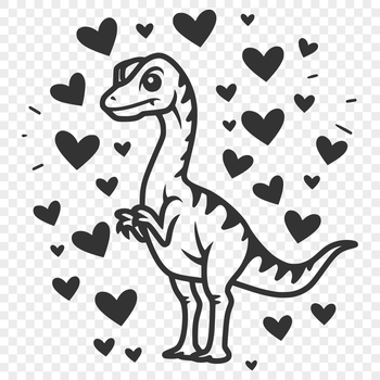 A prehistoric baby dinosaur illustrated in a vector style, perfect for personal or commercial projects.