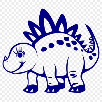 A high-resolution illustration of a prehistoric baby dinosaur with its full body displayed in detail.