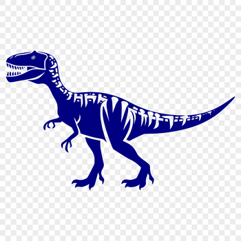 A prehistoric full-body dinosaur illustration in vector format.