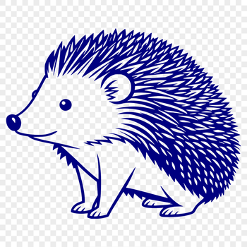 Hedgehog icon in vector format.