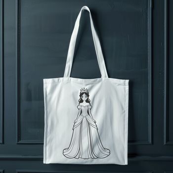A female character from a fairy tale in vector format.