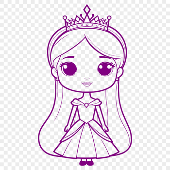 A young female character with a regal expression in a medieval-inspired design.