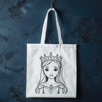 Illustration of a young female character dressed as a princess in traditional attire.
