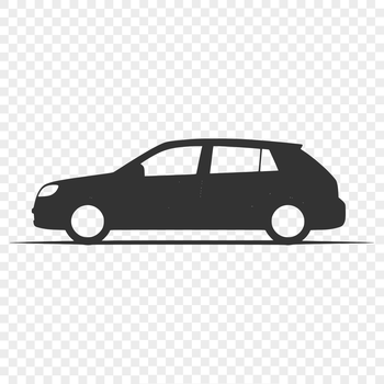 SVG graphic of a car, ideal for vector design and cutting machine projects.