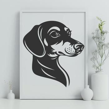 Stunning Dachshund In PDF & PNG