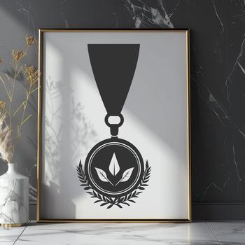 Creative Medal In DXF - Free Download