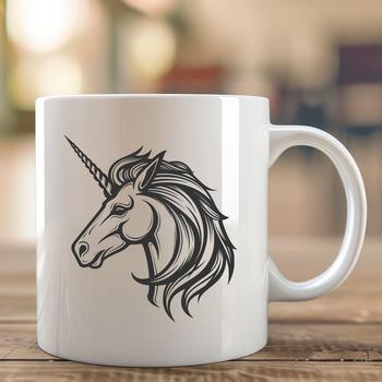 Beautiful Unicorn In DXF Format