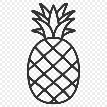 Beautiful Pineapple - Cricut PNG