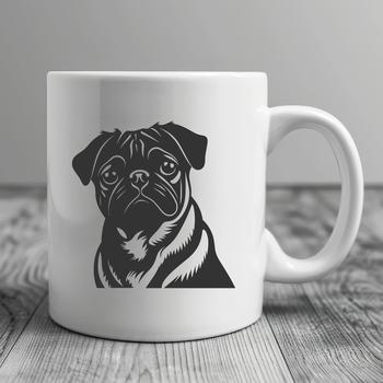 Unique Pug Vector Craft File