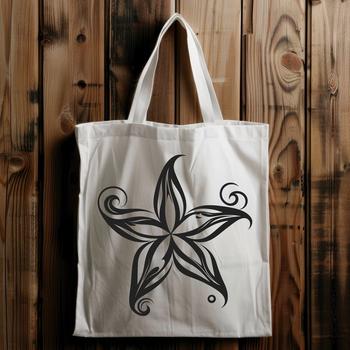 A delicate ornate star design created with vector art.