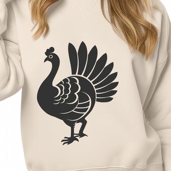 A vector image depicting a farm animal commonly associated with Christmas celebrations.