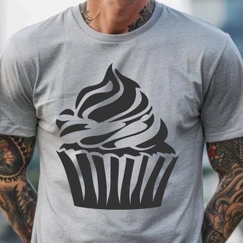 Unique Cupcake In DXF