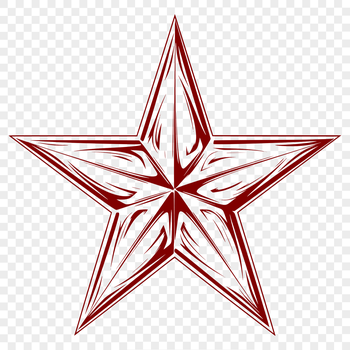 Vector star graphic for Christmas decorations and crafts, suitable for commercial or personal use.