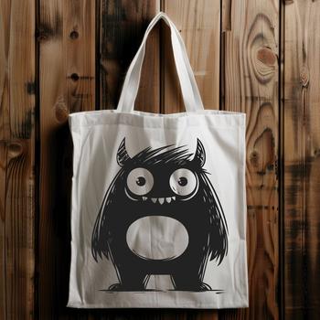 A whimsical illustration of a cute monster designed as vector art.