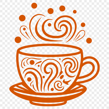 A simple illustration of a cup, suitable for various digital applications.