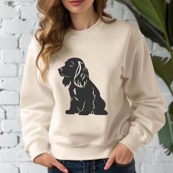 Stunning Sitting Cocker Spaniel Digital Artwork