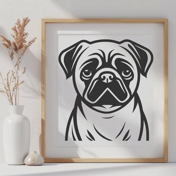 Creative Pug Digital Art