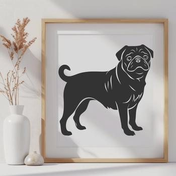 Free Pug In SVG & DXF