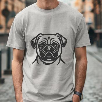 Artistic Pug In SVG & PNG