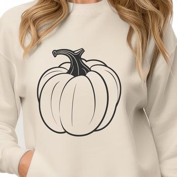 A stylized illustration of a pumpkin or squash, suitable for various uses including design and crafting.