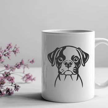 Artistic Puppy In SVG & PNG